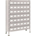 TRUSCO スチールラック 43V-808A7 軽量棚 875X300X1200 スチール引出 小X42 ネオグレー