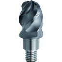 三菱 4枚刃難削材加工用 IMX16B4HV16016E 超硬クーラントホール付制振ボールヘッド16mm (コート品) EP7020 1個