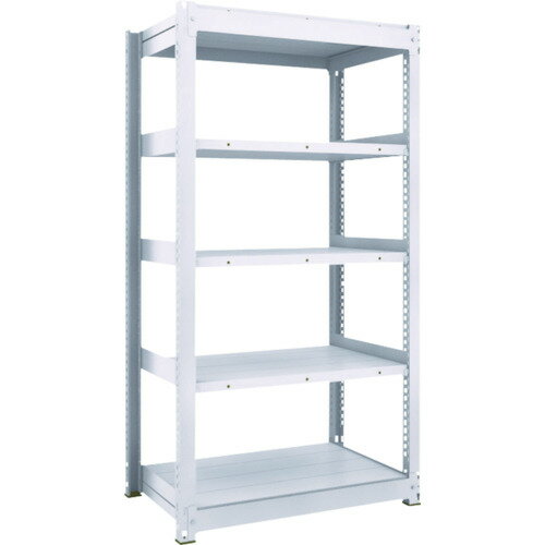 TRUSCO TUG型中量ボルトレス棚 TUG300-64S-5 300kg 単体型 1255×476×H1800 5段