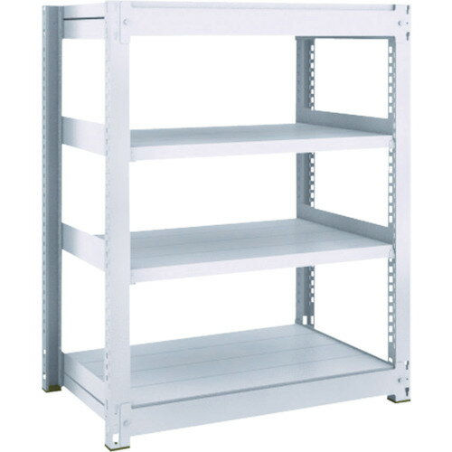 TRUSCO TUG型中量ボルトレス棚 TUG450-44Z-4 450kg 単体型 1255×926×H1200 4段