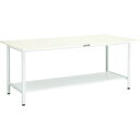 TRUSCO 軽荷重作業台(300kg)AE型 RAE-1800LT2 1800X750XH740 下棚2枚付 グリーン色