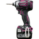 HiKOKI 14.4Vコードレスインパクトドライバ WH14DDL2-2LYPK-R 6.0Ah レッド