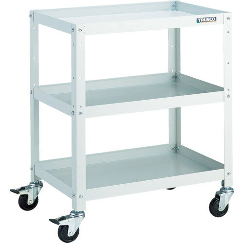 TRUSCO ツールワゴン RBW-763 W ラビットワゴン 600X400 ゴム車輪 ホワイト