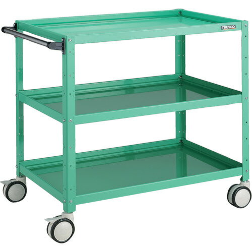 TRUSCO ツールワゴン BDW-993D-YG バーディワゴン 900X600XH880 ウレタン双輪 ヤンググリーン