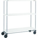 TRUSCO スチールラック PER-3463-U125-B4-W フェニックスラック 1200X600 U車輪4輪S付 W色 抗菌粉体塗装