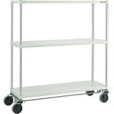 TRUSCO スチールラック PER-5663-U125-B4-W フェニックスラック 1800X600 U車輪4輪S付 W色 抗菌粉体塗装