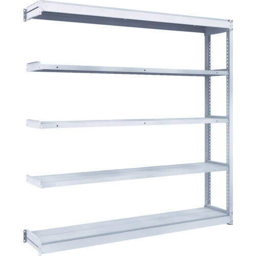 TRUSCO TUG型軽中量ボルトレス棚 TUG200-66K-5B 200kg 連結型 1840×324×H1800 5段 1台