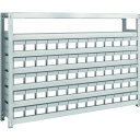 TRUSCO スチールラック M2-4637-E65 M2型軽中量棚 H1200 樹脂NG引出付 小X65
