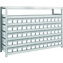 TRUSCO スチールラック M2-4647-E65 M2型軽中量棚 H1200 樹脂NG引出付 小X65
