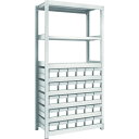 TRUSCO スチールラック M2-6348-E30 M2型軽中量棚 H1800 樹脂NG引出付 小X30