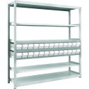 TRUSCO スチールラック M2-6647-E26 M2型軽中量棚 H1800 樹脂NG引出付 小X26