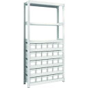 TRUSCO スチールラック M2-6338-A30 M2型軽中量棚 H1800 スチール引出付 小X30