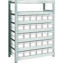 TRUSCO スチールラック M2-4347-A30 M2型軽中量棚 H1200 スチール引出付 小X30