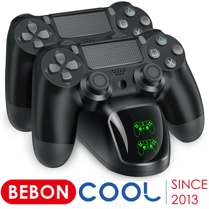 BEBONCOOL PS4 コントローラー 充電スタンド ps4 コントローラー 充電器 プレイステーション4 充電 スタンド ps4コントローラー充電器 ..