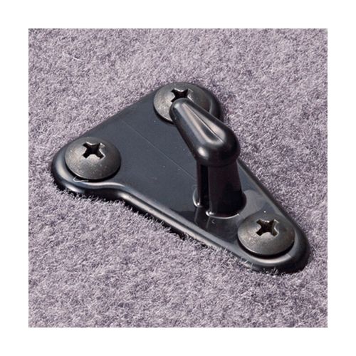 BONFORM ボンフォーム6184-10BKズレ防止用マットフック丸穴用ネジ止メフック