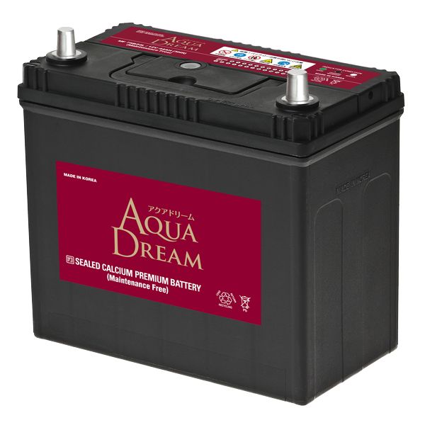 AQUA DREAM アクアドリームAD-MF 75B24L国産車用バッテリー MF 充電制御車対応主な互換品番：46B24L/55B24L/60B24L/60B24L/65B24L他