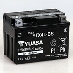 台湾YUASA台湾ユアサバイク用バッテリー液入充電済みYTX4L-BS主な互換品番：GTX14-BS・FTX14-BS・DTX14-BS・NBC14-BS・RBTX14-N