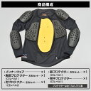 DAYTONA デイトナ18803ヘンリービギンズ SAS-TEC (サステック) インナー プロテクター XLサイズ CE規格 ストレッチ生地 HBP-019 ブラック