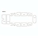 BONFORM ボンフォーム7910-70SI車中泊 車中泊シェード 車種専用 UVカット W7-39ノア・ウ゛ォクシー シルバー