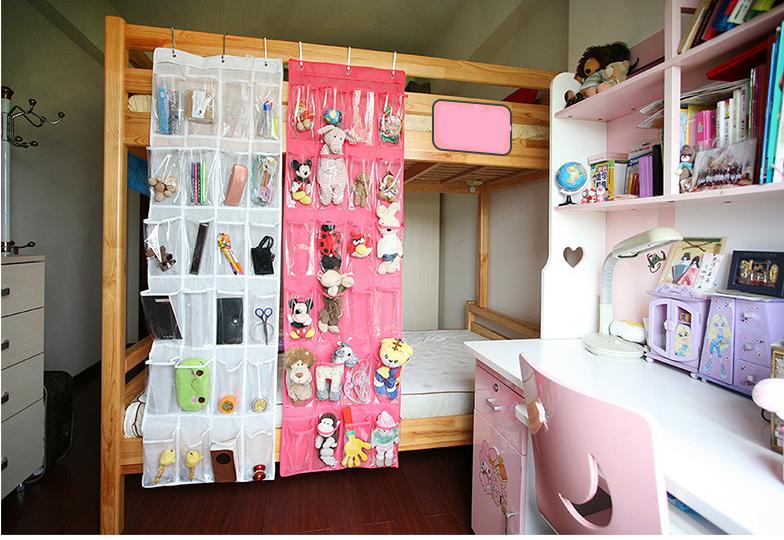 ウォールポケット　収納ポケット　壁掛け　ドア　部屋 吊り下げ収納 インテリア コレクション　小物　写真　目隠し　壁面　仕切り　dar-syuupoke　白　黒