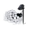 30灯ソーラーLEDボール玉照明防水イルミネーションライト6mバブル型シャンパンゴールド電飾tecc-ledballライトアップ