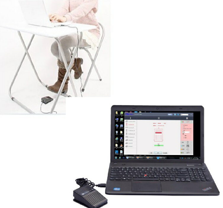 USB　フットペダル　キーを割り当てて足元で操作　マウス操作も対応　dar-usbfp01 - Image 2