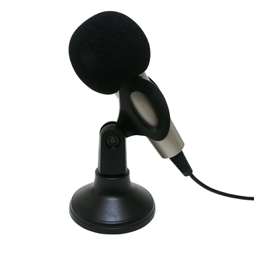 MCO PMF-01/GD 台座付き PC用マイク 3.5mm4極タイプ 高音質 ハンズフリー 全指向性 会議 演説 講義 SKYPE ZOOM オンライン