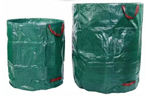 折り畳み可能 ガーデンバッグ 400L ガーデンバケツ 大型 庭用袋 落ち葉 ゴミ 自立式 再利用可能 取っ手付き 収納 収容 dar-gdbaket400