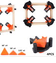 直角 クランプ コーナー 木工 4個セット 溶接 直角定規 90度 固定 万力 DIY 工具 押さえ 作業 日曜大工 バイス el-clamp4s