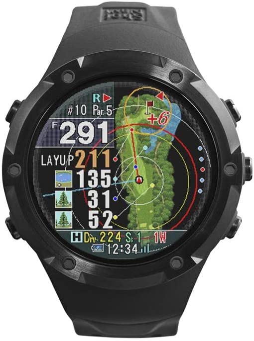 ShotNavi Evolve PRO ショットナビ プロ ブラック 腕時計型GPSナビ 大画面カラー液晶 最新GPSチップ「M10」 GPSゴルフナビ ゴルフ距離計 ゴルフウォッチ 競技利用OK FF m10-bk
