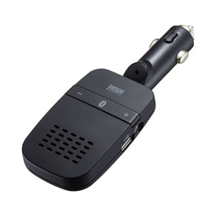 Bluetooth ハンズフリー カーキット MM-BTCAR4 サンワサプライ 車のエンジンに連動 ...