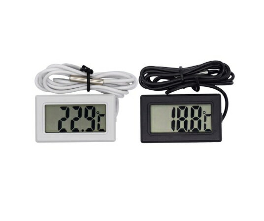 デジタル温度計 センサー 2個セット 防水 LCD 温度モニター 水槽 魚 水温計 管理 爬虫類 アクアリウム 冷蔵庫 冷凍庫 簡単 観葉植物 生き物 温度管理...
