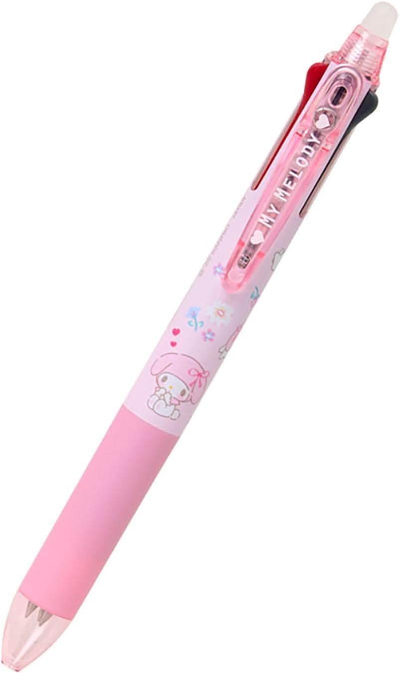 樂天商城 - マイメロディ ボールペン 3色 フリクションボール3 スリム サンリオ SANRIO ボール径:0.38mm インク色 (黒、赤、青) ノック式 ポリカーボネート 927872
