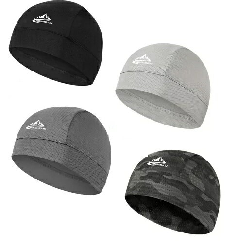 超清涼素材 インナー キャップ ヘルメット 下 吸汗 速乾 ツーリング スポーツ アウトドア 作業 tec-coolhead1s