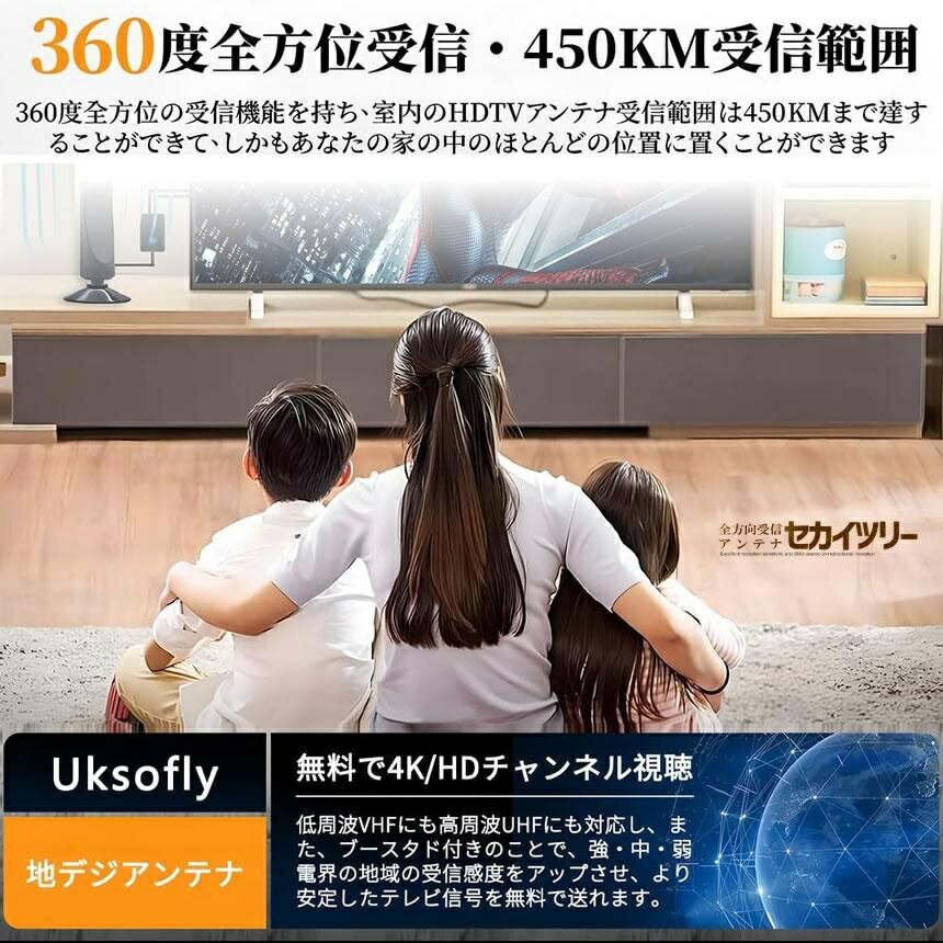 ���⥢��ƥ� �ⴶ�� �ϥǥ� �ƥ�� �֡���������¢ 4K HD TV �ǥ����� ����ƥ� 3.6m UHF VHF�б� ���ִ�ñ USB �ϥ��ӥ����tec-situan05