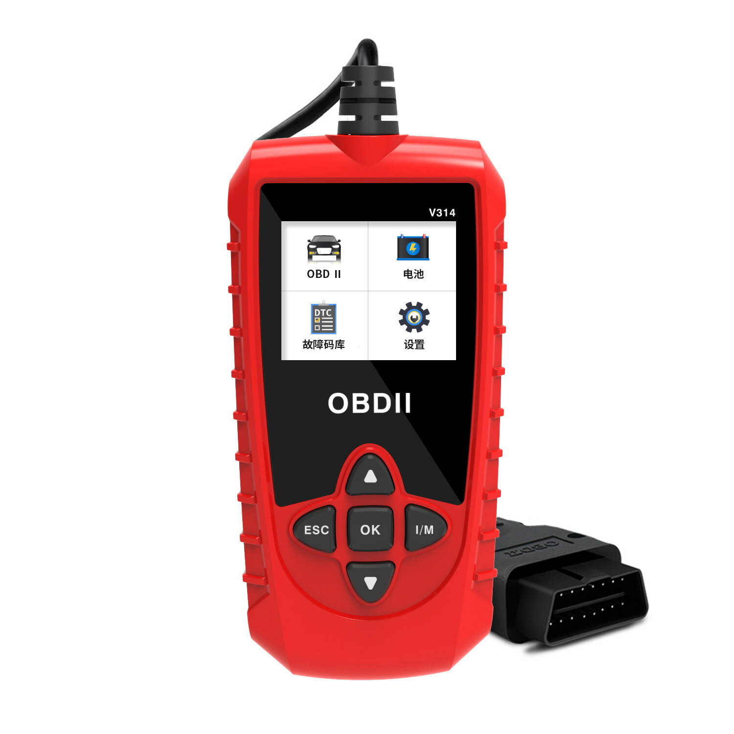 OBD2 故障診断機 車 日本語対応 故障 チェック スキャンツール コードスキャナー 自動車 obd2 操作簡単 OBDII自動車診断 tec-v314obd2