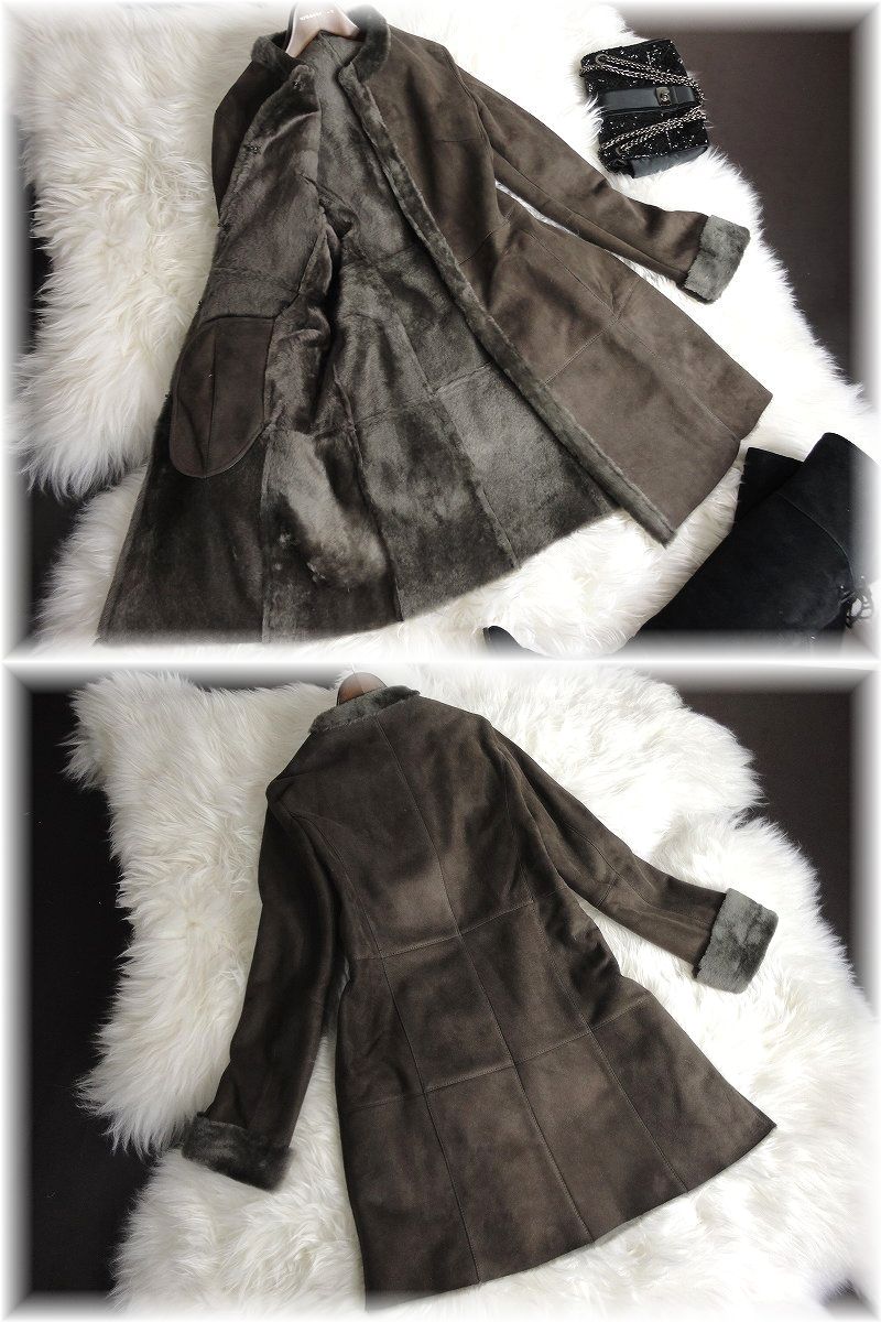 【楽天市場】ムートン コート ムートンコート ファー 毛皮 ジャケット mouton coat 121212 極上スペイン産メリノ軽量ノー