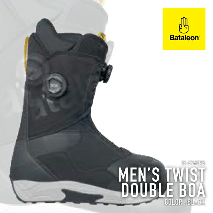 ���r���[�ŃN�[�|����[���{���K�i] �X�m�[�{�[�h �u�[�c �o�^���I�� BATALEON MENS TWIST DOUBLE BOA Black �c�C�X�g �_�u�� �{�A �����Y 26-2...