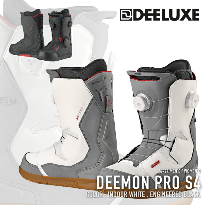 ���r���[�ŃN�[�|����[���{���K�i] �X�m�[�{�[�h �u�[�c �f�B�[���b�N�X DEELUXE DEEMON PRO S4 Engineered Black / Indoor White �f...