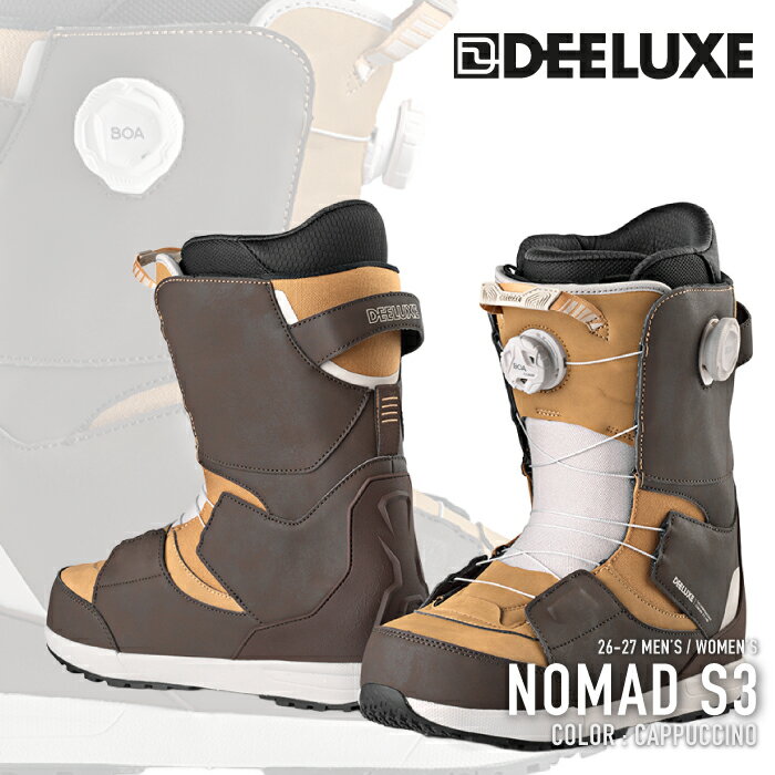 乐天商城 - レビューでクーポン★[日本正規品] スノーボード ブーツ ディーラックス DEELUXE NOMAD S3 Cappuccino ノマド メンズ レディース 26-27