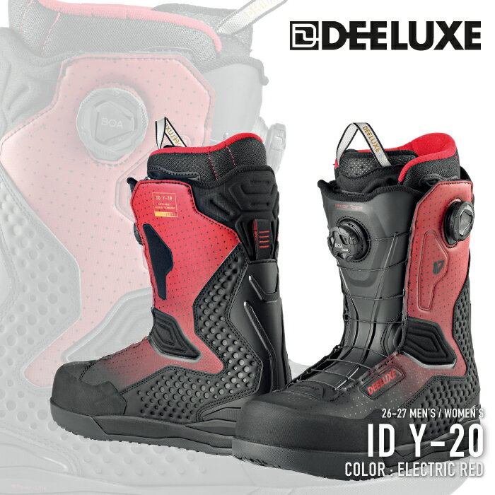 Boots - レビューでクーポン★[日本正規品] スノーボード ブーツ ディーラックス DEELUXE ID Y-20 Electric Red アイディ 20周年 メンズ レディース 26-27