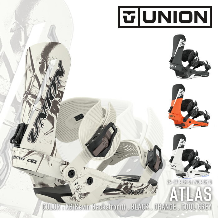Other - レビューでクーポン★[日本正規品] スノーボード ビンディング ユニオン UNION ATLAS Black / Orange / KB / Cool Grey アトラス バインディング メンズ レディース 26-27