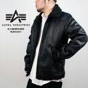 アルファ フライトジャケット Alpha B-3 SHERPA MOD MLB49500C1 Black ブラック 黒 シェルパモッドボンバージャケット ボマージャケット フェイクムートンジャケット 軍 ミリタリー カジュアル