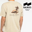[残りわずか/Mサイズのみ]バンクスジャーナル Tシャツ BANKS JOURNAL RAINBOW TRADER TEE WTS0587 BONE 半袖 サーフ系 サーフ サーフィン メンズ 男性用 春夏