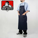 ベンデイビス エプロン BEN DAVIS APRON 566 Indigo Denim ワークエプロン 前掛け アウトドア キャンプ 作業着 日曜大工 DIY メンズ レディース ユニセックス