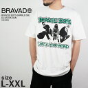 ブラバド Tシャツ BRAVAD BEASTIE BOYS BUMBLE BEE ILLUSTRATION 10432005 White ビースティ ボーイズ バンブルビー check your head チェック ユア ヘッド オフィシャル ライセンス ヒップホップ パンク ラップ バンT プリント 半袖 メンズ 男性 大きいサイズ XXL 2XL