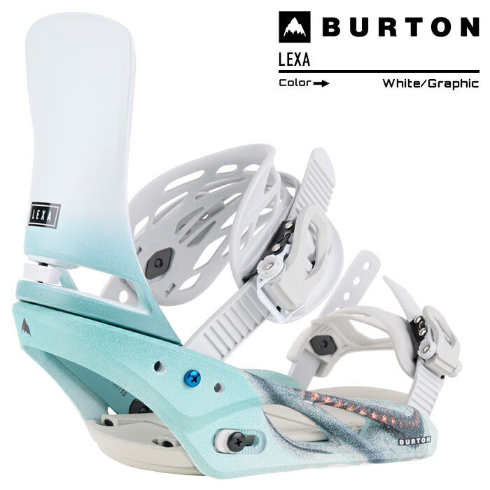 スノーボード ビンディング バートン レクサ リフレックス 2024 BURTON WOMEN'S LEXA Re:Flex White/Graphic バインディング スノボー 23-24 女性 レディース ウーマンズ