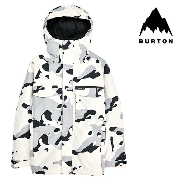 [日本正規品]スノーボード ウェア バートン ジャケット 2024 BURTON MEN'S COVERT 2.0 JACKET Stout White Cookie Camo メンズ 男性 スノボー 23-24 日本正規品