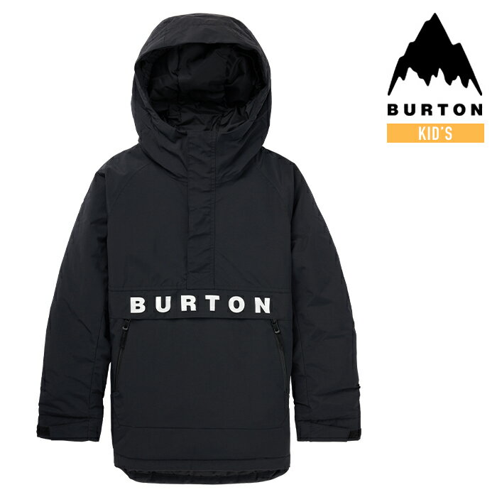 [日本正規品]スノーボード ウェア バートン ジャケット 2024 BURTON KIDS' FROSTNER 2L ANORAK JACKET True Black メンズ 男性 アノラック スノボー 23-24 日本正規品