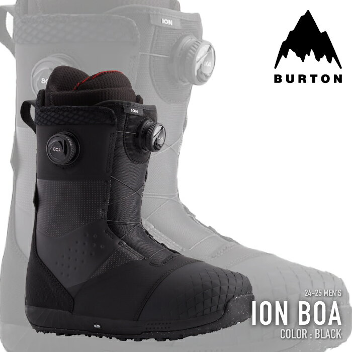 [日本正規品] スノーボード ブーツ バートン 2025 BURTON ION BOA Black アイオン ボア メンズ 24-25